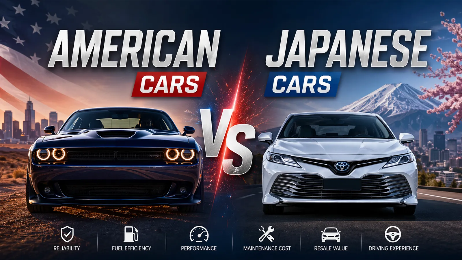 American Cars vs Japanese Cars: Which One Is Better for Reliability, Cost, and Performance?
