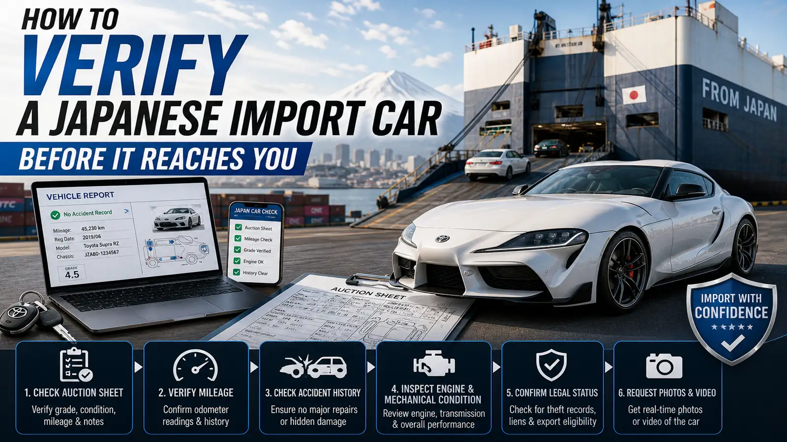 How to Verify a Japanese Import Car Before It Reaches You